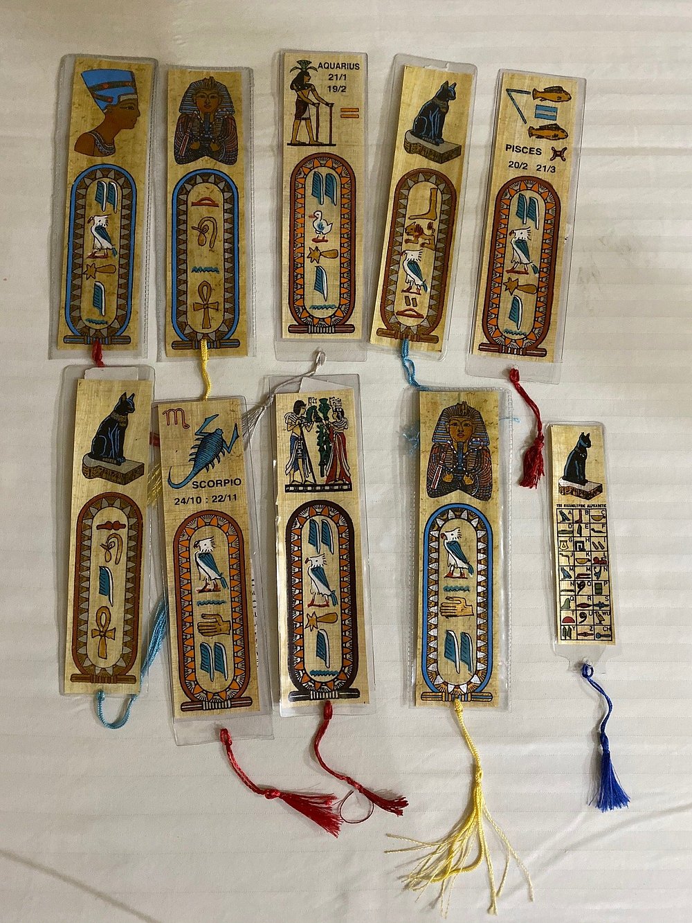 Papyrus and artisan items display